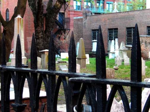 During the Summer, the Whyos loafed around in Old St. Patrick’s cemetery.